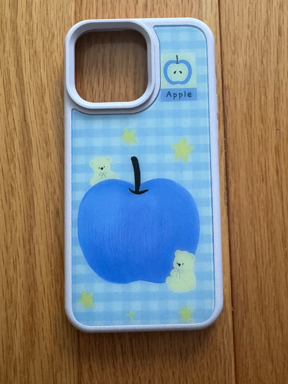 Blue Apple Graphic iPhone 15PM Case - MagSafe